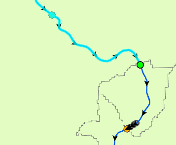 Only upstream edges returned from upstream trace